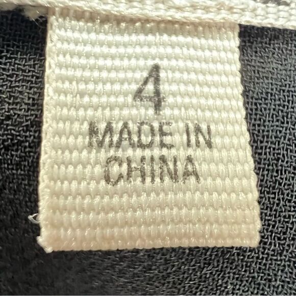 Rachel Rachel Roy Tie Neck Black Chiffon Sheer Sleeve Floral Mini Dress Size 4 - Picture 5 of 16